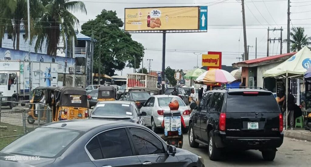 Double Face Gantry By Addo Roundabout, Ajah FTF Ado Market