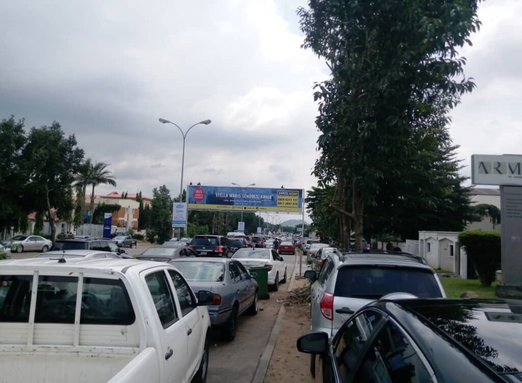 Static Unipole Billboard At Airport Road By Lugbe Dan Oil, Abuja
