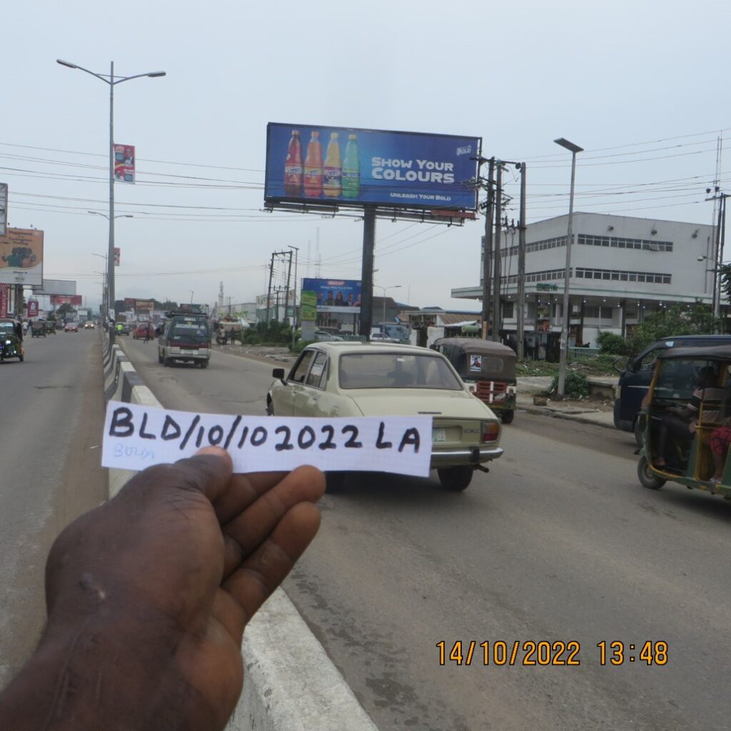 Unipole Billboard Along Factory Road By Old ITC Park, Aba