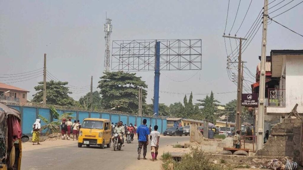 Unipole Billboard at Bariga Police Station, Lagos