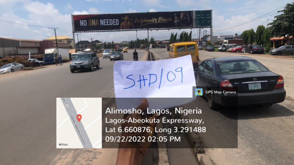 Gantry Billboard At Abule Egba Bus Stop, Lagos