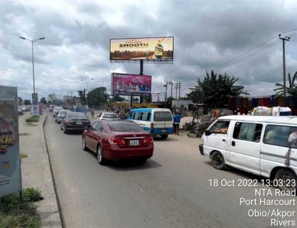 Unipole Billboard At NTA Road, Port Harcourt