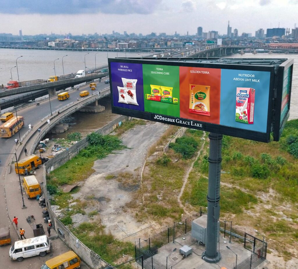 3-Sided Unipole Billboard At Iddo, Lagos