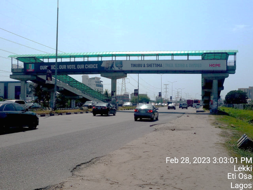 Bridge Panel Billboard Beside Canaan Plaza Lekki-Epe Expressway FTF Ajah