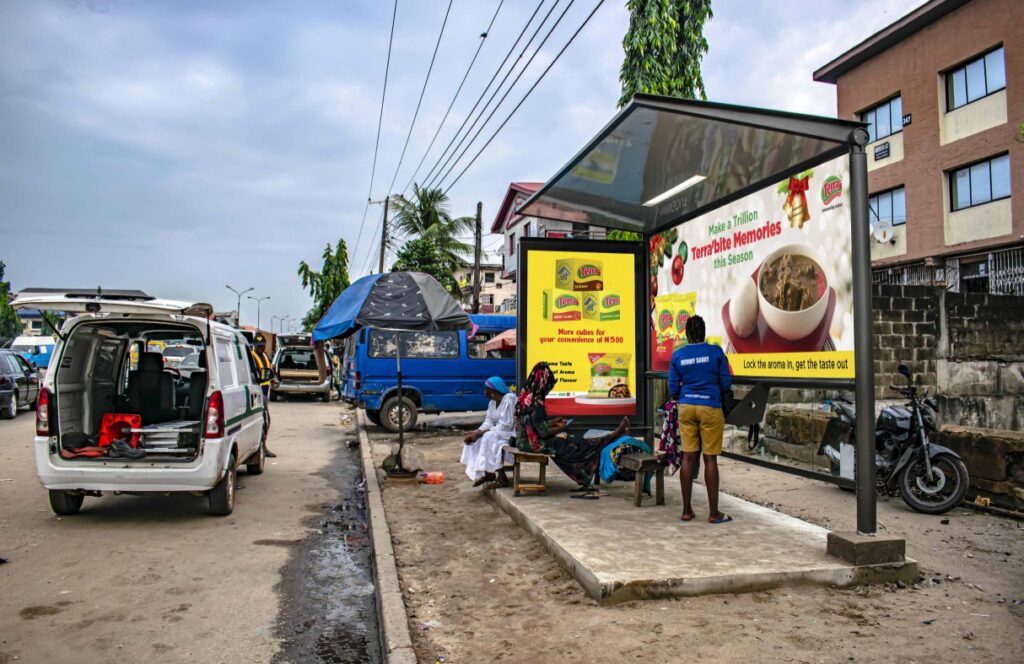 Bus Shelter Branding At Challenge, Lagos