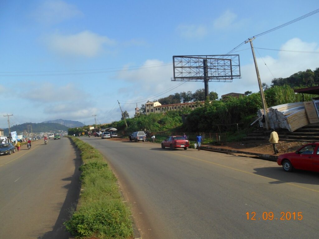 Double-Sided Unipole Billboard By Fajuyi Park Along Basiri Road, Ado-Ekiti