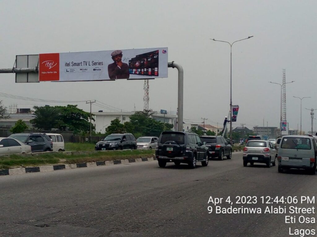Eye catcher Billboard after Canaan Plaza Lekki-Epe Expressway, Lagos