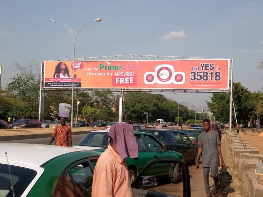 Gantry Billboard By Ahmadu Bello Way FTF Abuja