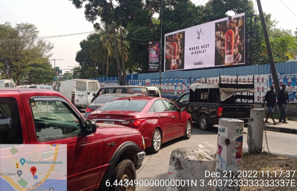 LED Billboard at Onikan Roundabout, Lagos Island