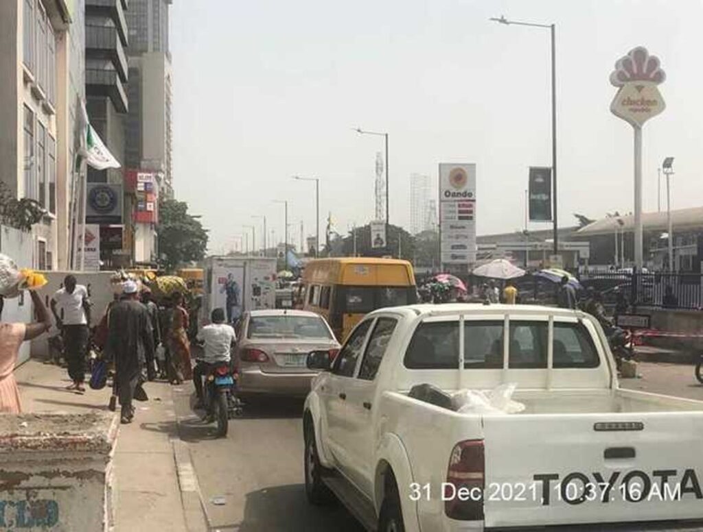 Lamp poles Along Marina Lagos-Island, Lagos