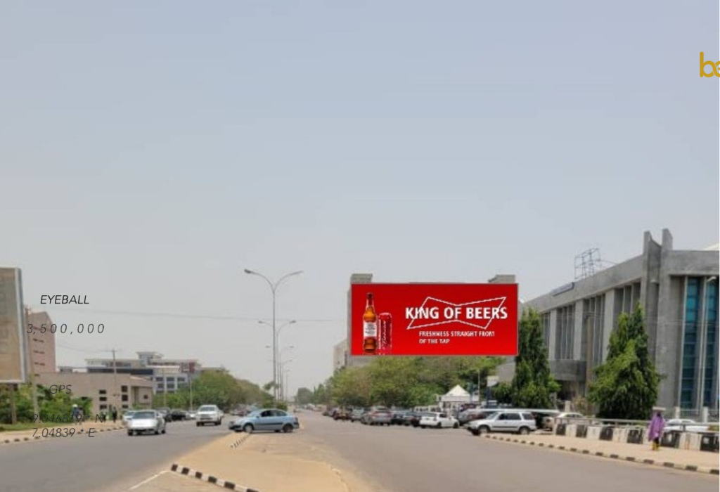 Wall drape At PDP Building Muhammad Buhari Way CBD, Abuja