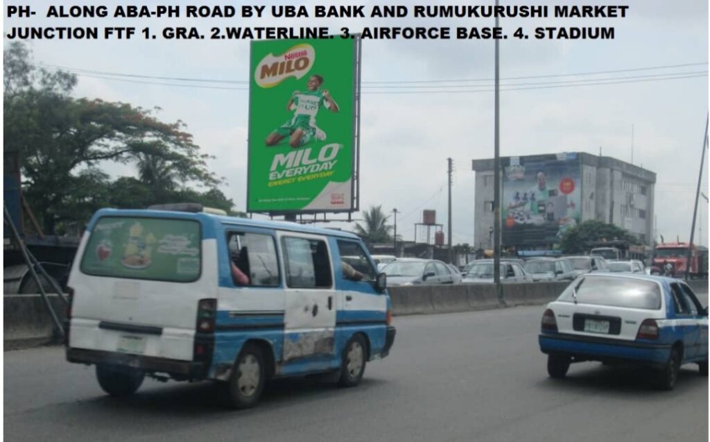 Portrait Billboard Aba-Port-Harcourt Road By UBA Bank, Port-harcourt