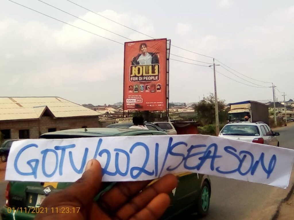 Portrait Billboard Before Ariegbe Junction FTT Ileweran, Abeokuta