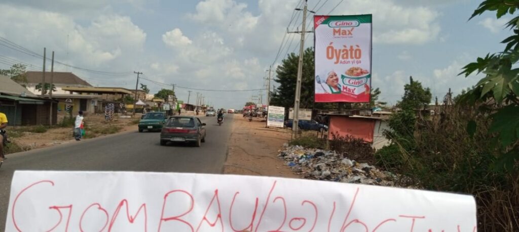 Portrait Billboard Before Ariegbe Junction Obantoko Road, Abeokuta