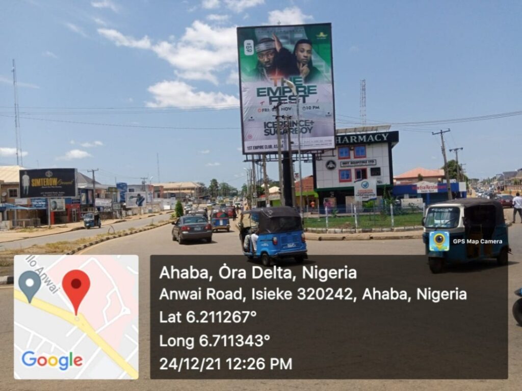 Portrait Billboard By FMC Roundabout FMC Road, Delta State