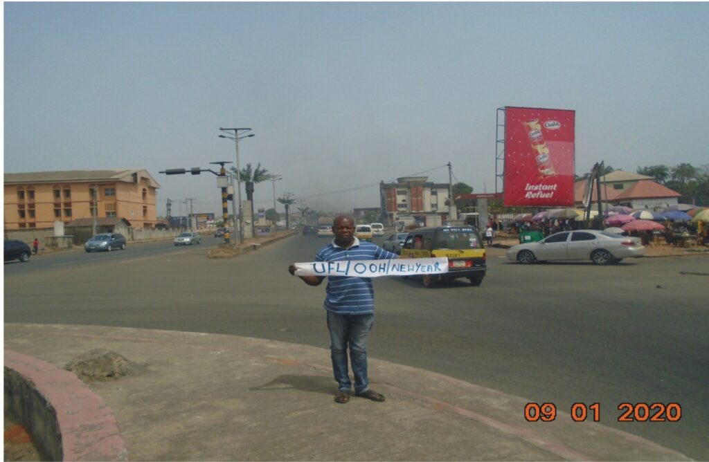 Portrait Billboard By IMSU Roundabout Owerri, Imo-state