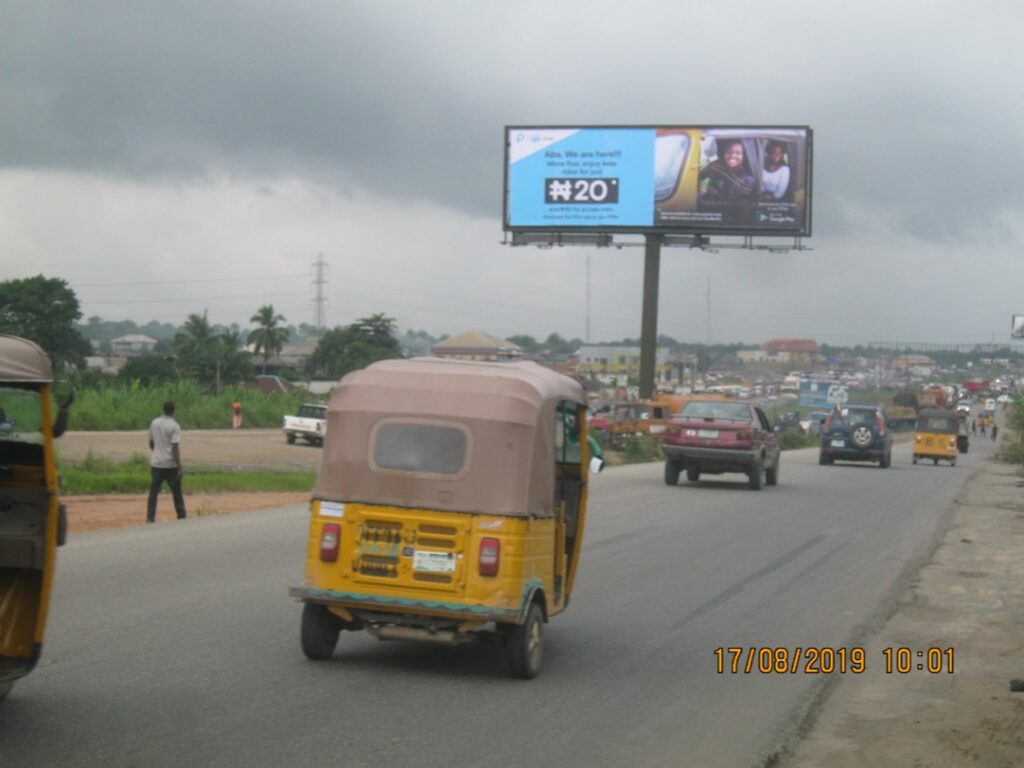 Unipole Billboard By Alaoji Flyover FTF Urata, Osisioma Junction, Aba