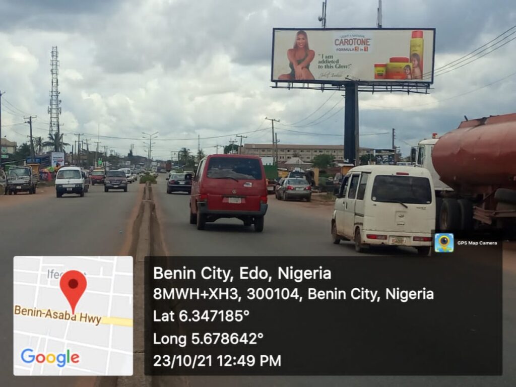 Unipole Billboard By First Upstairs Along Benin-Agbor Road, Benin City