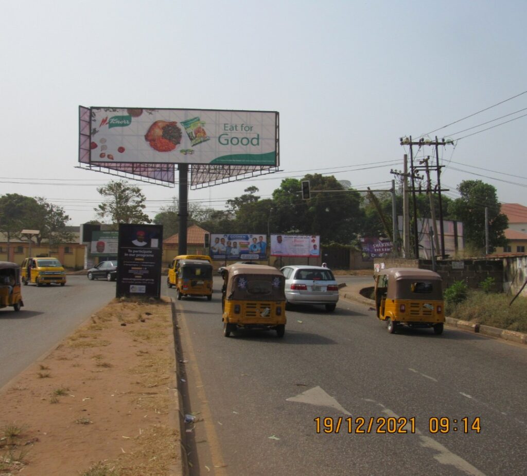 Unipole Billboard By ZIK Avenue Junction Agbani Road, Enugu