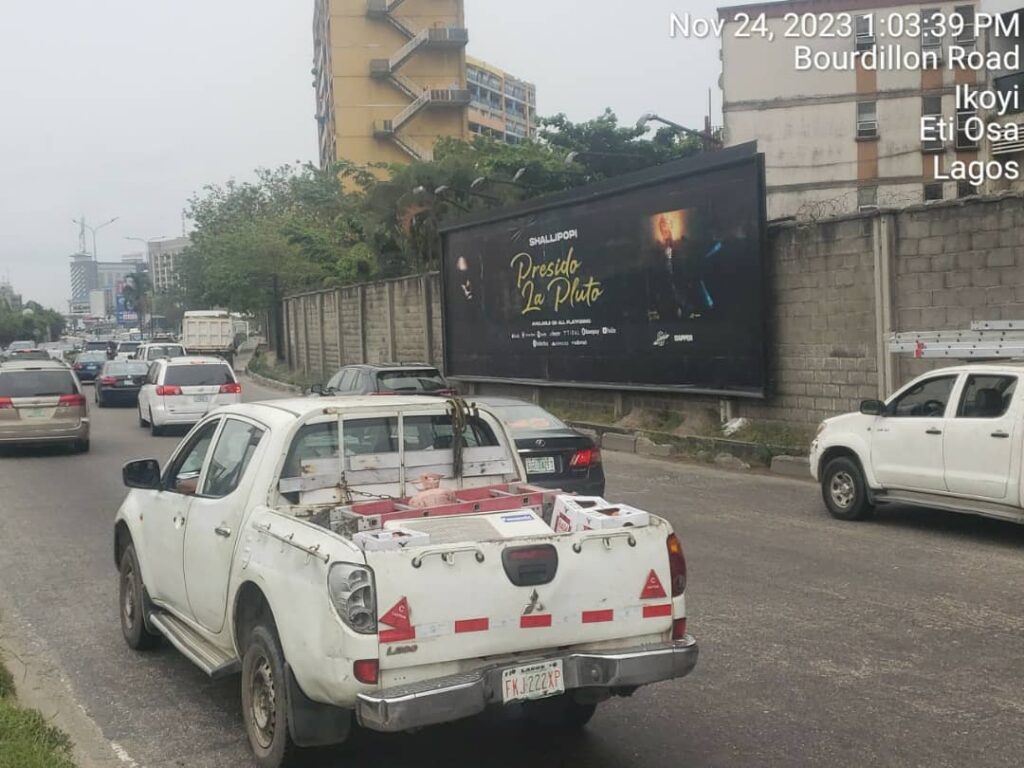 Wallmount Billboard By 1004 Wall Opposite Tanks Lekki-Epe Expressway, Lagos