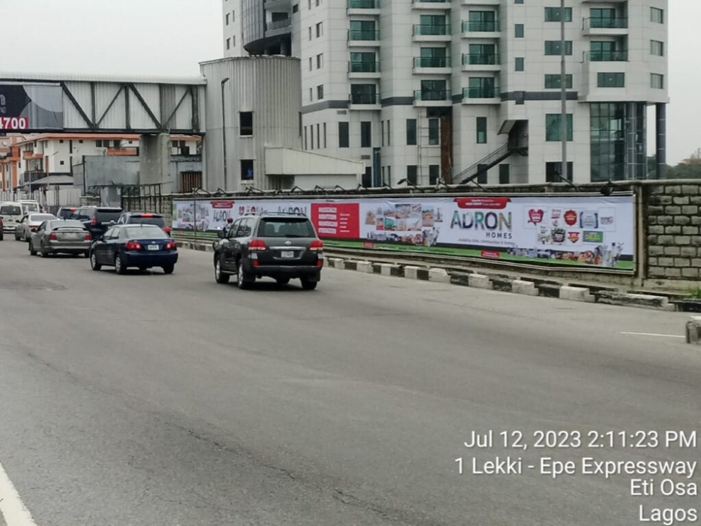 Wallmount Billboard Opposite Exxon Mobil V.I, Lagos
