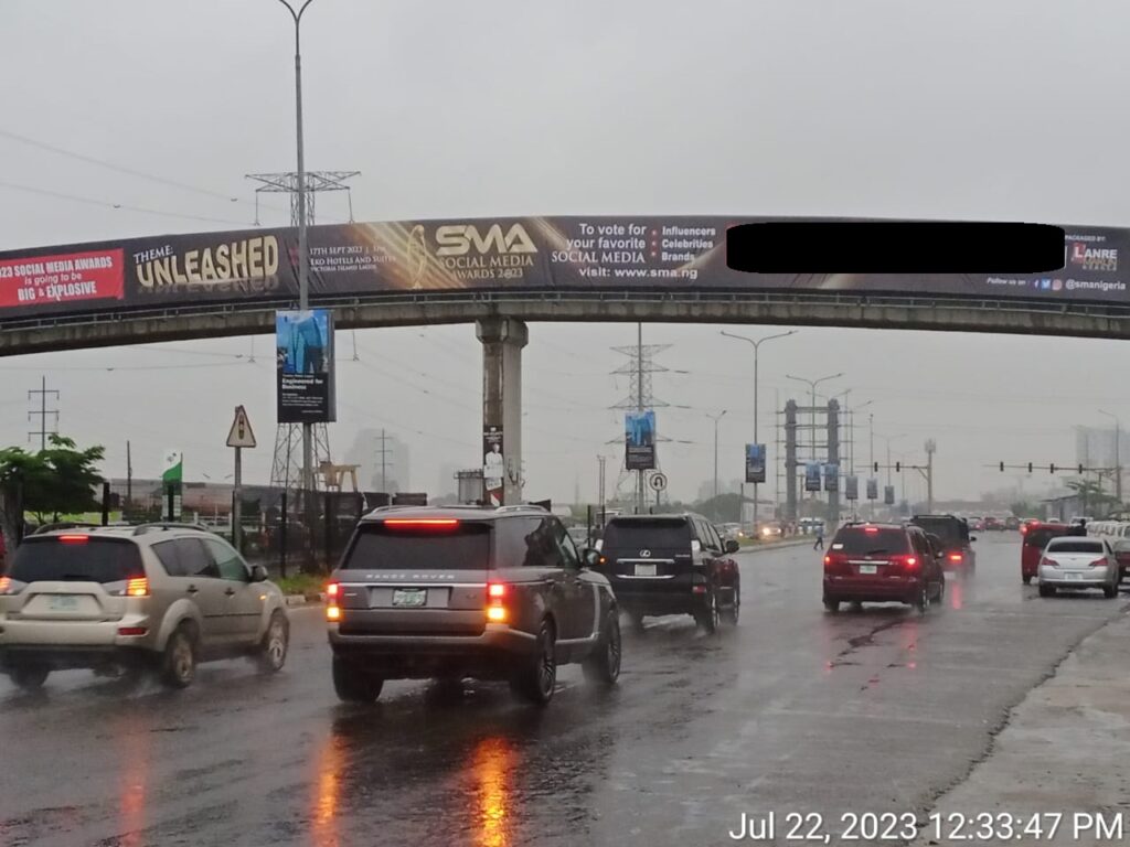 Bridge Panel Billboard By 2nd Pedestrian Bridge After Lekki 1st Roundabout FTF AJAH