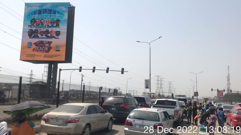 2 Faced LED Portrait Billboard By 5th Roundabout Lekki-Epe Expressway FTF Ajah