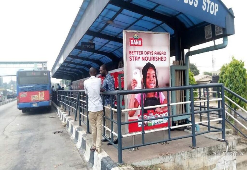 Bus Shelter Branding At Palmgrove Bus-stop Ikorodu Road, Lagos