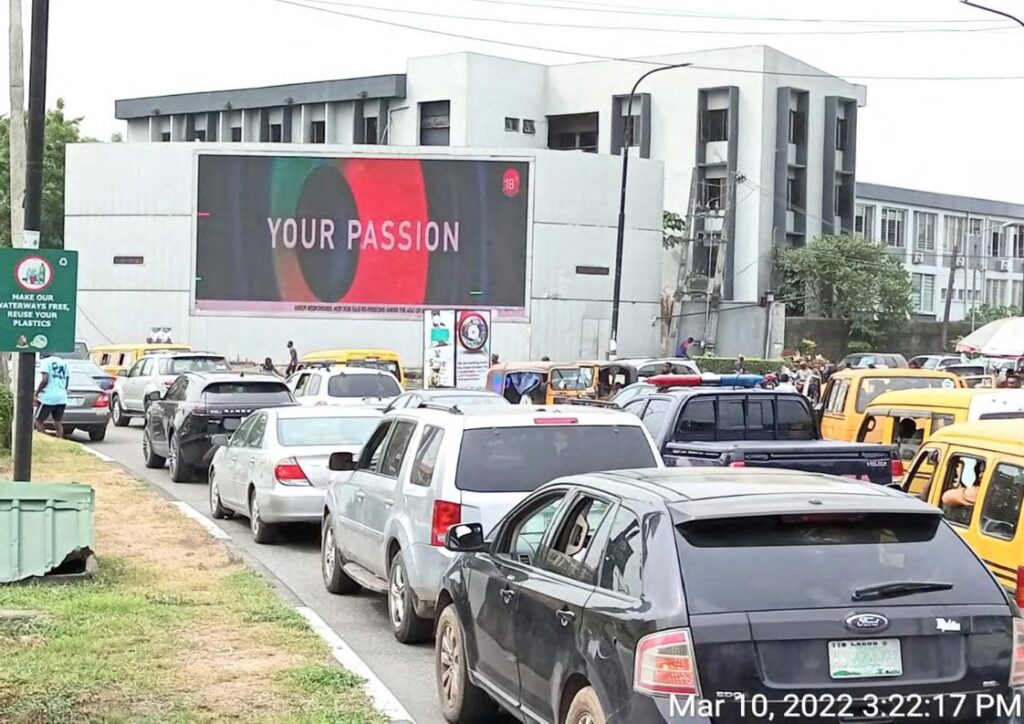 LED Billboard By Yaba Tech Fence Herbert Macaulay Way Yaba, Lagos