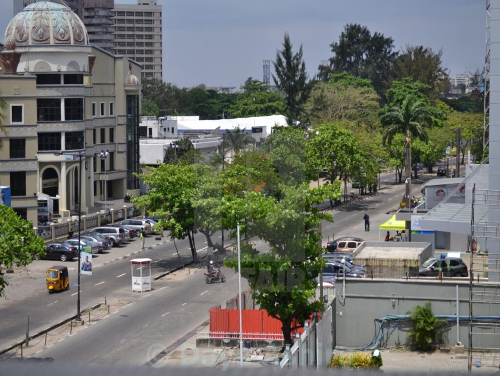 Lamp poles Along Ahmadu Bello Way Victoria Island, Lagos