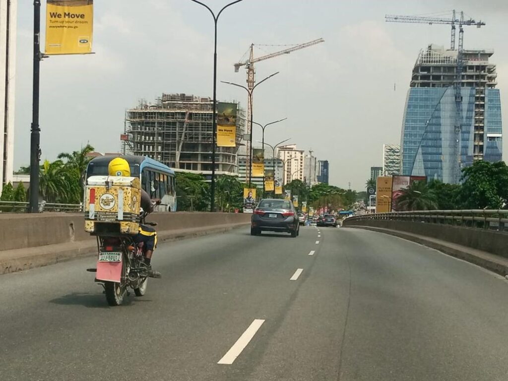 Lamp poles Along Falomo Bridge Ikoyi, Lagos