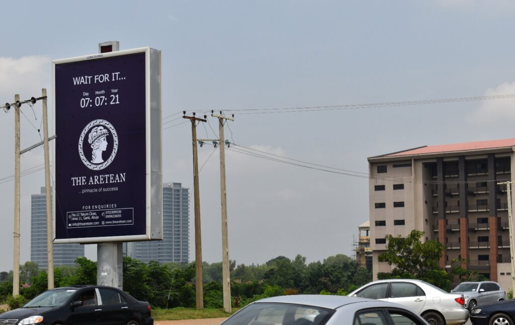 Portrait Billboard By Muhammadu Buhari Way, Abuja