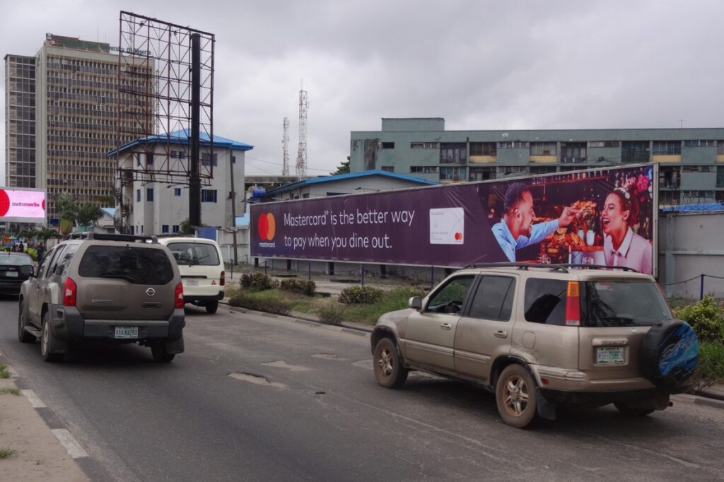Wall Drape Billboard At Ahmadu Bello Way Opposite Federal Palace Hotel Mobil, Lagos