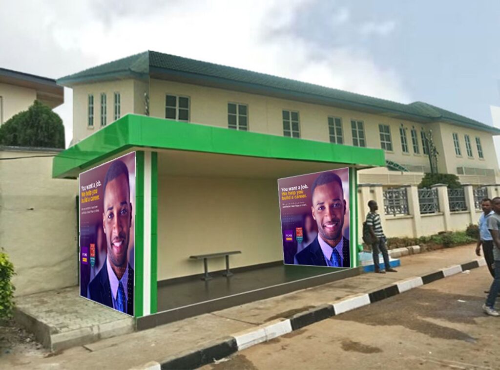 Bus Shelter Branding At Airport Road Opposite NAHCO MMA2, Lagos