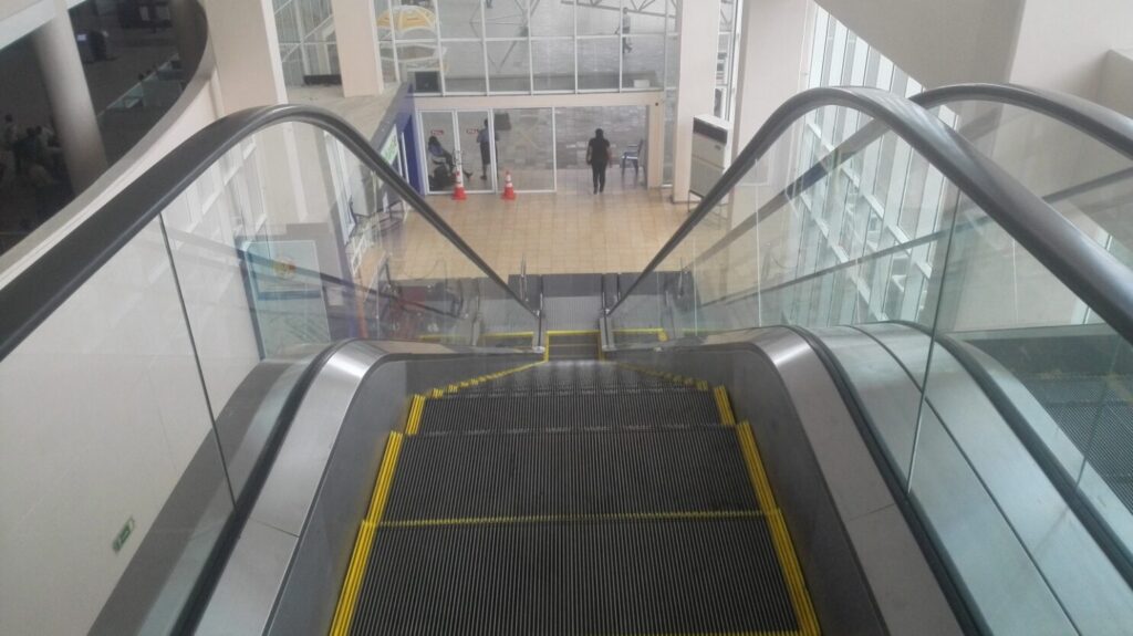 Escalator Branding From The Food Court To Ticketing Hall MMA2, Lagos