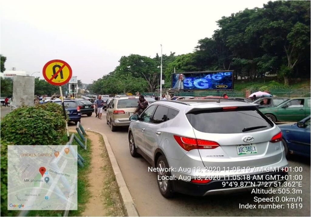 LED Billboard At Wuse Market, Abuja