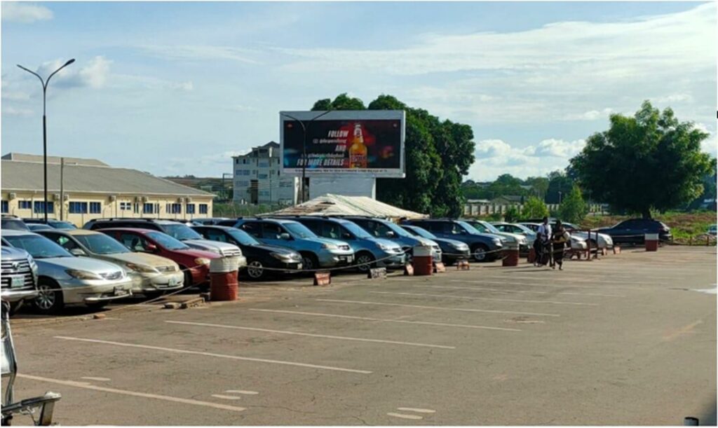 LED Board Facing Passengers From The Terminal Building Enugu Airport, Enugu