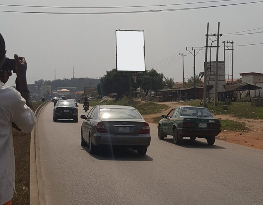 Portrait Billboard Along Lafenwa-Lagos Road, Abeokuta FTT Lagos