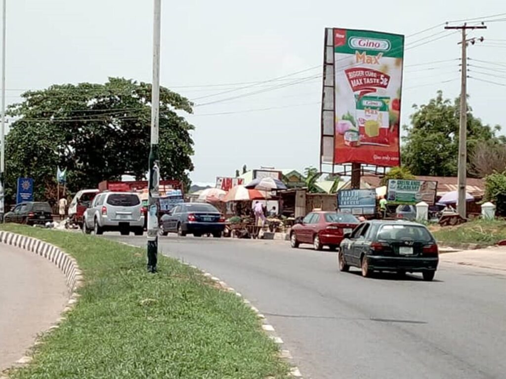 Portrait Billboard By Fence Of WAEC Onikolobo, Abeokuta FTT Poly