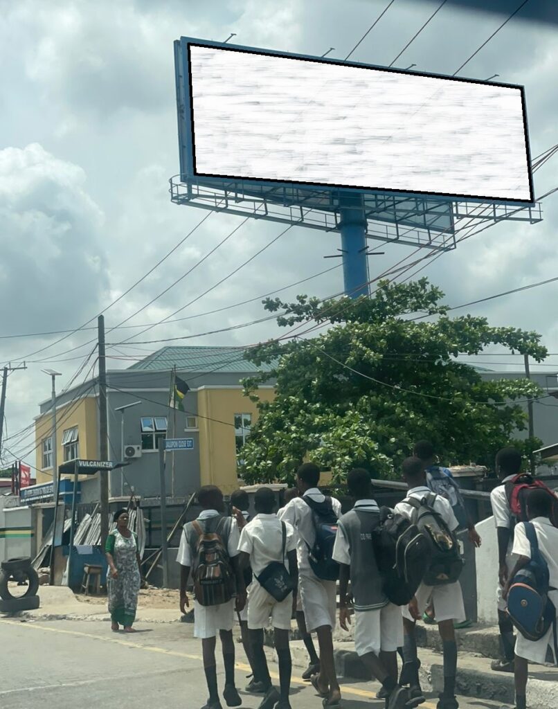 Unipole Billboard At Sensor Market Along Babs Animashaun Surulere, Lagos