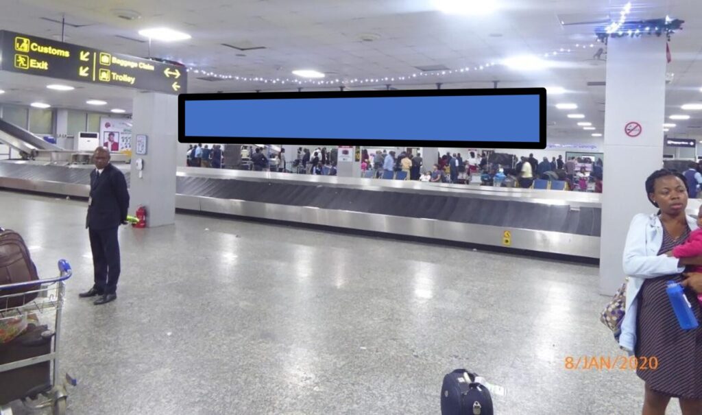 Backlit Board By Carousel Line 10 Facing Passenger Picking-Up Baggage MMIA Ikeja, Lagos