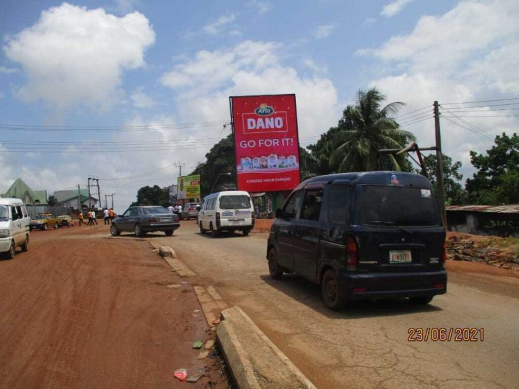 Portrait Billboard at Nsugbe Road By GRA Junction, Onitsha FTT Shoprite  