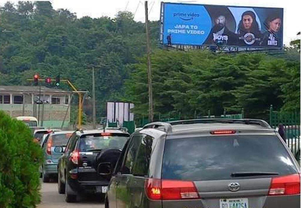 Unipole Billboard at Secretariat Face2 Along Queen Elizabeth Road, Ibadan