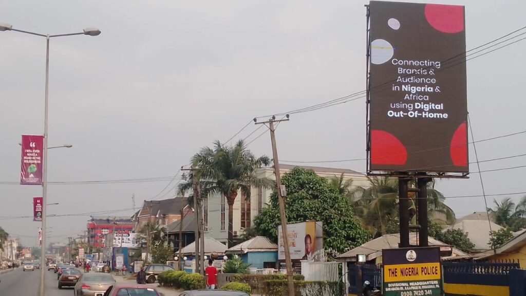 LED Portrait Billboard At Sani Abacha Police Station, Port Harcourt