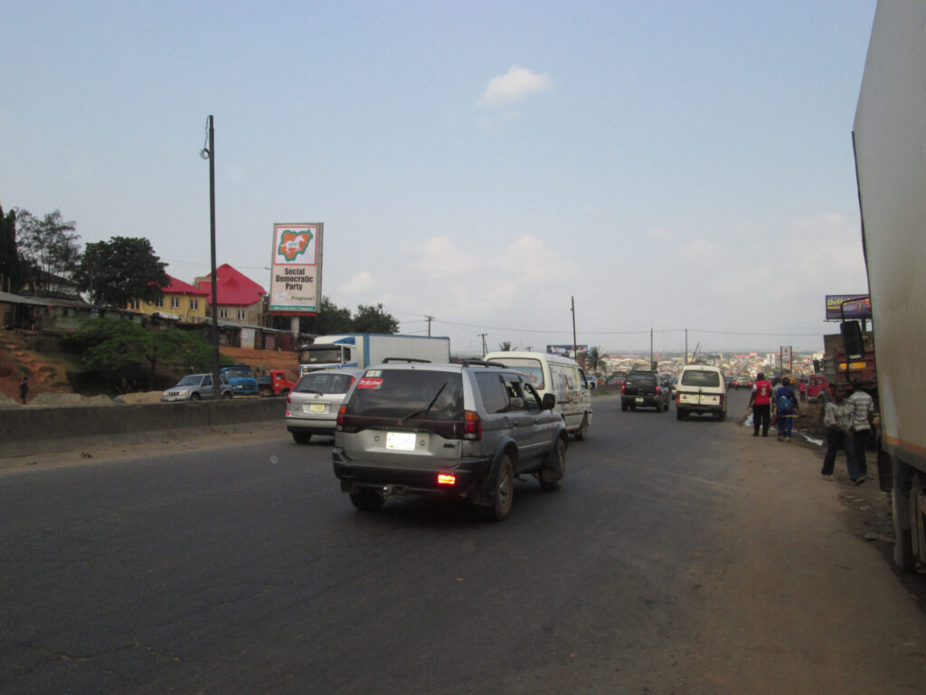 Portrait Billboard At Opic Estate Berger, Lagos