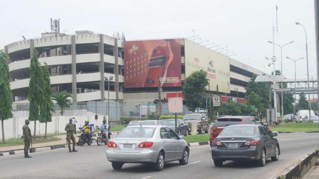 Wall Drape Billboard At MMA2 Airport Car Park 2 Ikeja, Lagos