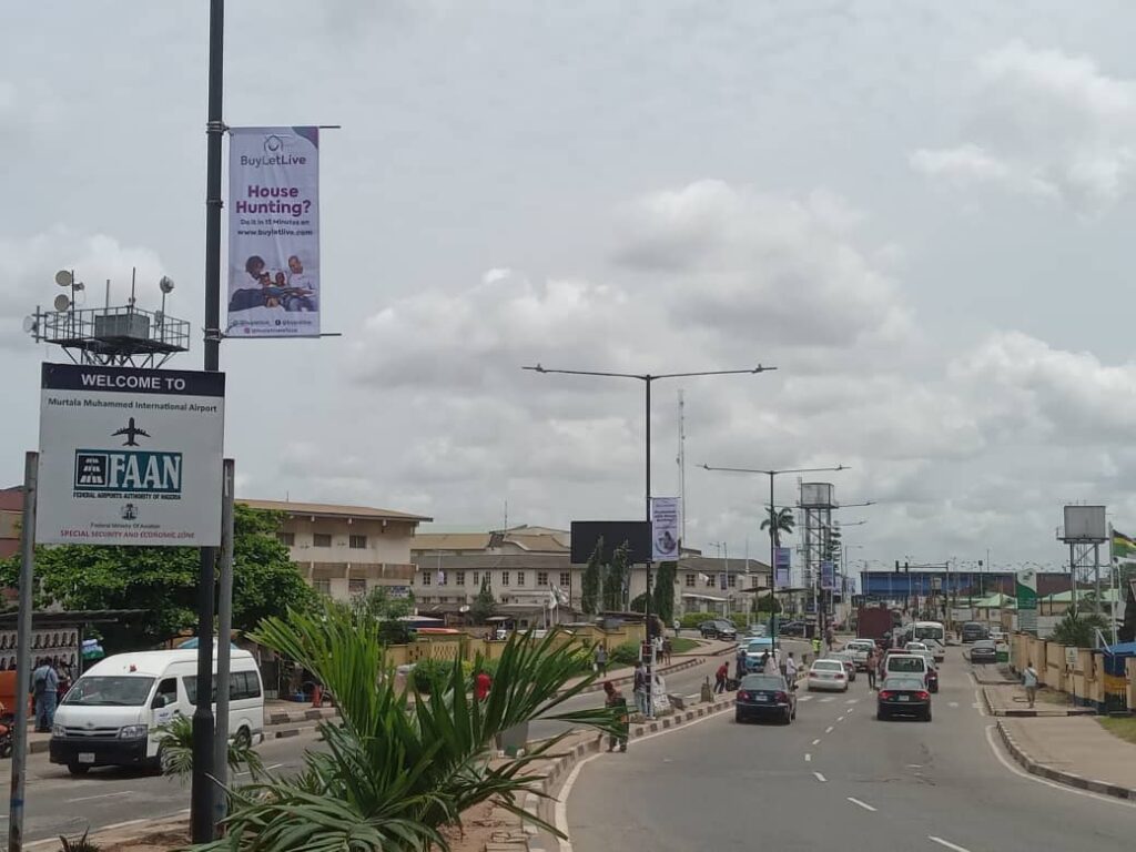 Lampoles Along Airport Road MMA2 Ikeja, Lagos