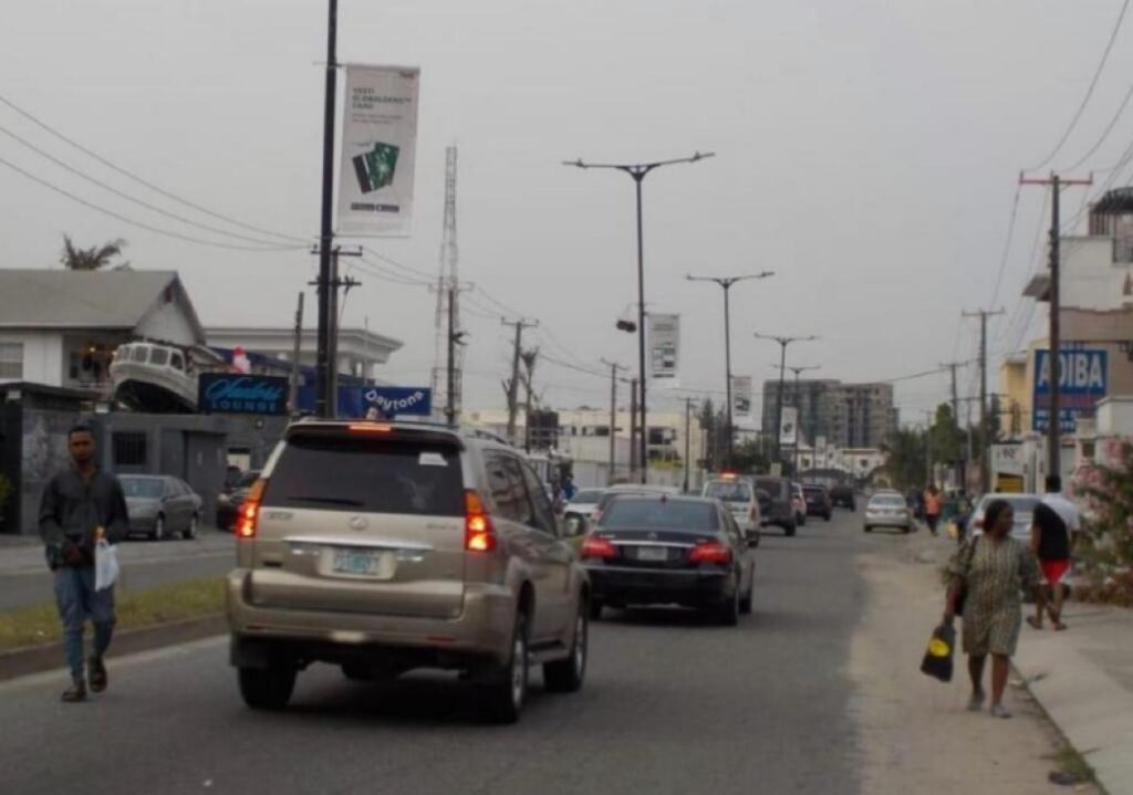 Lampoles Along Pen Cinema Agege, Lagos