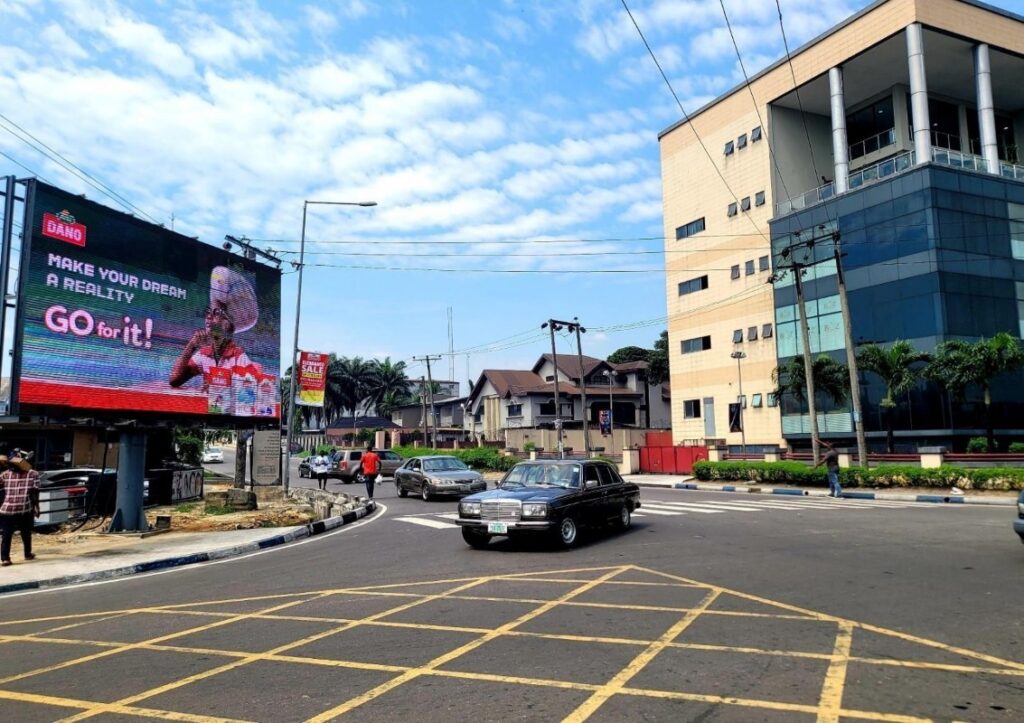 LED Billboard By G. R. A. Junction Along Tombia Street FTF Woji Road, PH