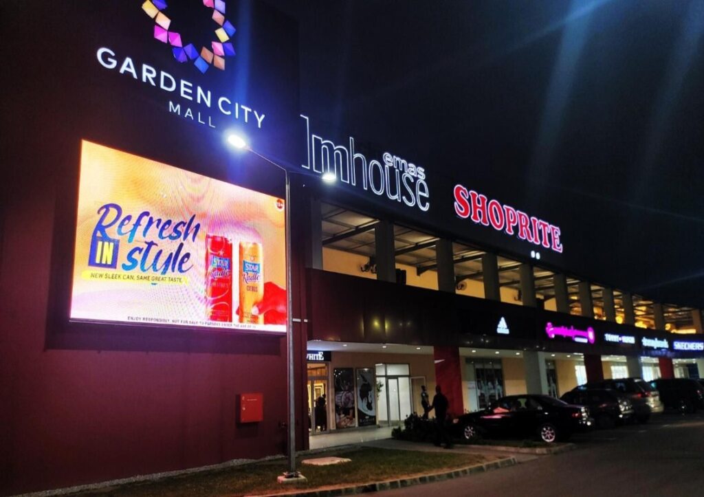 LED Board At Garden City Mall Shoprite, Portharcourt